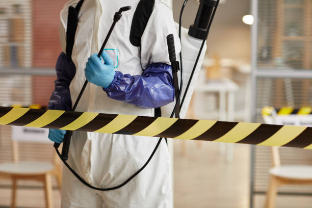 Professional Sewage Cleanup technician working in Paramus, NJ